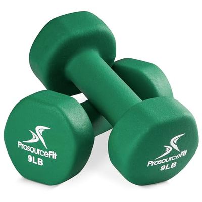 ProsourceFit Neopreen halter gecoat voor anti-slip grip, 4,1 kg