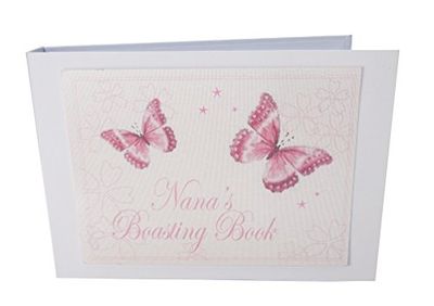 vita bomullskort med bok rosa fjärilar design litet värde fotoalbum, TVPBB-NANA, 17,5 x 2,5 x 12,5 cm