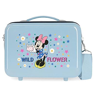 Disney Wild Flower Travel Accessory- Cosmetics Case, 29x21x15 cms, Azul