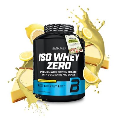 BioTechUSA Iso Whey Zero | Premium Whey Protein Isolate | Grass-Fed | Enzyme-Free | Sugar- and Gluten-Free, 2.27 kg, Lemon Cheesecake