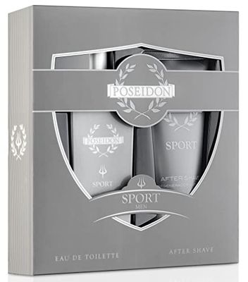 Poseidon Sport Set for Men - Eau de Cologne and After Shave