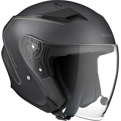 Sena Casque Jet avec Bluetooth Intégré (Noir, S)