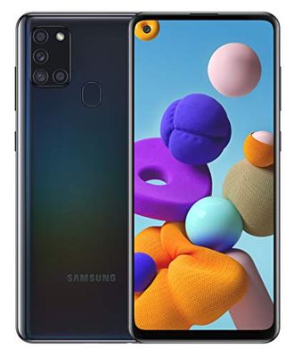 Samsung Galaxy A21s - Smartphone de 6.5" (3 GB RAM, 32 GB de Memoria Interna, WiFi, Procesador Octa Core, Cámara Principal de 48 MP, Android 10.0) Color Negro