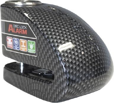 Xena - Antivol Moto Bloque Disque Alarme 120 Db XX10 Carbone 10mm - Classe Sra