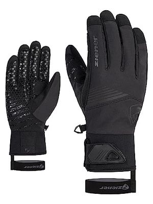 Ziener GYRNO - Guanti da sci unisex, traspiranti, funzionali, colore nero, 6,5