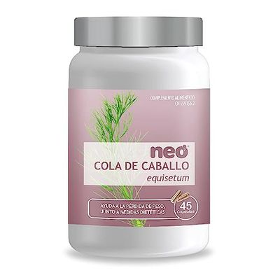 NEO | Extracto de Tallos de Cola de Caballo | 45 Cápsulas | Favorece la Pérdida de Peso Junto a Dietas de Adelgazamiento | Para Pelo y Uñas Quebradizas