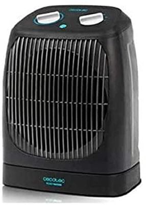 Cecotec Chauffage Faible Consommation Ready Warm 9750 Rotate Force. 3 modes, Thermostat Réglable, Protection contre les surchauffes, Système Anti-renversement, 2000 W. (Force Rotate, Nègre)