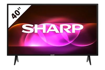 Sharp 40FA6E 40" LED TV, FHD, DVB-T2/S2, con piedini regolabili, 3xHDMI 2.1, 2xUSB, Dolby Digital Plus, Nero