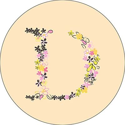 Bonateks, Ronde digitaal bedrukte muismat, antislip onderkant, voor kantoor en thuis, diameter: 22 cm