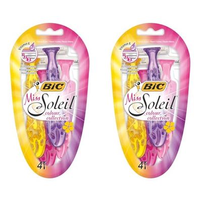 Maszynka do golenia Miss Soleil Blue 4 sztuki (Lot de 2)