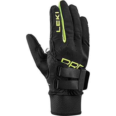 LEKI PRC Shark - Guanti da squalo, colore: nero/giallo fluo, EU 6,5