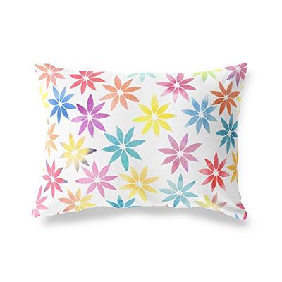 BonaMaison Motif Aléatoire Housse de Coussin Motif, Taie d'oreiller pour Lit Voiture Canapé Maison Salon Chambre, Décoration D'intérieur, 45x60 Cm - Conçu et Fabriqué en Turquie