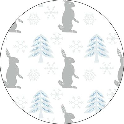 Bonateks, Ronde digitaal bedrukte muismat, antislip onderkant, voor kantoor en thuis, diameter: 22 cm
