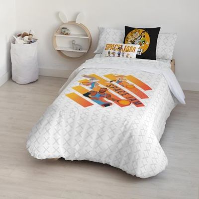 BELUM | Tune Squad Duvet Cover | Tune Squad Duvet Cover | Duvet Cover with Buttons | 100% Cotton Duvet Cover | Duvet Cover (90 Bed (155x220 cm))