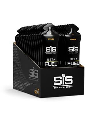 Science in Sport Beta Fuel Gel Gel Energético de Doble Fuente 30 x 60ml Naranja Vegano - 40g de Carbohidratos en Proporción 1:0.8, Muy Buen Proveedor de Energía