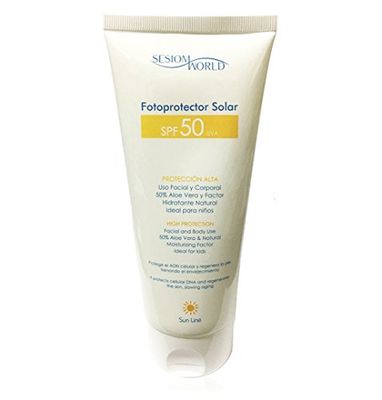 Sesiomworld Fotoprotector Solar Spf50 Uva, Alta Protección Protege El Adn Celular - 200 ml 1 Unidad 230 g