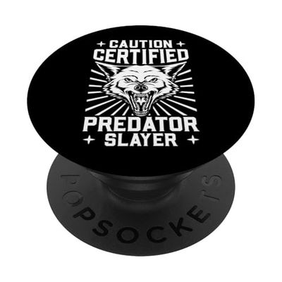 Cacciatore certificato di coyote PopSockets PopGrip Adesivo