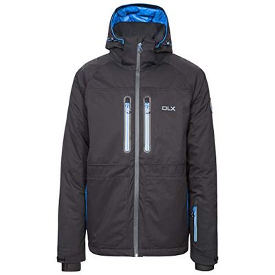 Trespass, Giacca Impermeabile Giacca da Sci con Sistema Recco Avalanche Rescue Allen, Uomo, MAJKSKN20001_BLKXS, Nero, XS