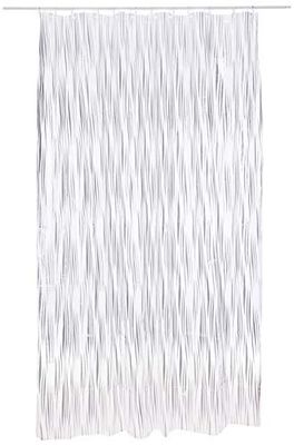 Spirella Paddy Silver 180X200 1117794, Cortina Plastique Lifestyle Blanc, Standard