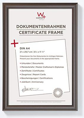 walther design Picture Frame Steel 21 x 29,7 cm (DIN A4) Trendstyle Plastic Frame KP130D