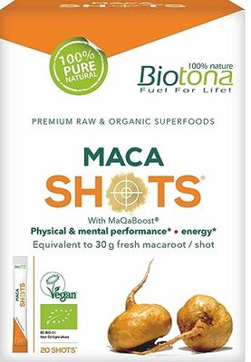 MACA Raw Organic SG Vegan 20shots