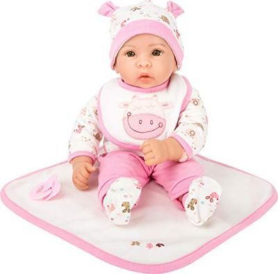 Small Foot doll Hanna incl. pull-out clothes, pacifier and soft blanket, for children aged 2 years and over, 11237