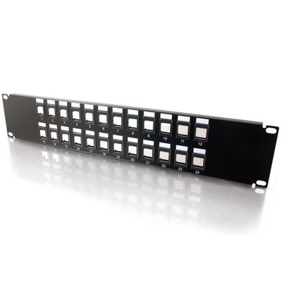 C2G/Cables to Go 03859 24-Port Blank Keystone/Multimedia Patch Panel