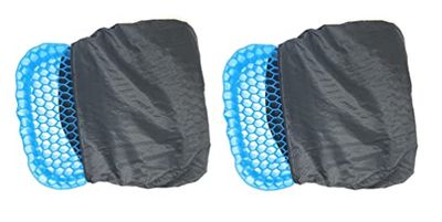 tempo di saldi 2 x draagbaar flex-gelkussen fris ademend anti-decubito comfortabel, Meerkleurig, L