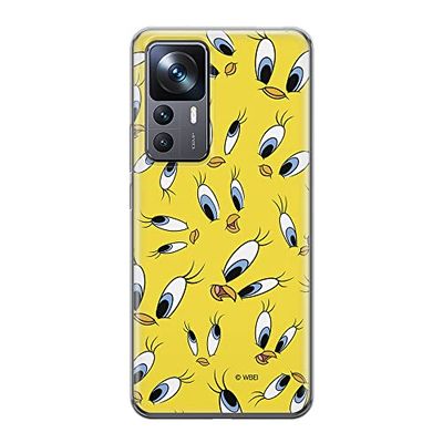 ERT GROUP mobiel telefoonhoesje voor Xiaomi 12T/12T pro/K50 Ultra origineel en officieel erkend Looney Tunes patroon Tweety 006 aangepast aan de vorm van de mobiele telefoon, hoesje is gemaakt van TPU