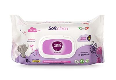 toallitas marca Clendy. Modelo Salviettine Imbevute Soft Clean Baby 72 pz