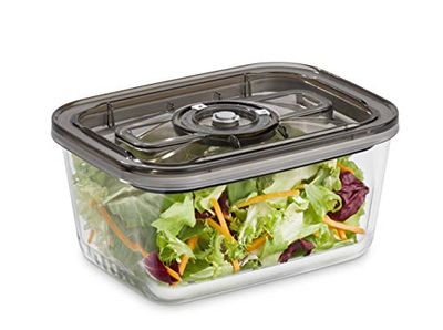 Caso VacuBoxx Eco L - Contenitore sottovuoto per alimenti sensibili alla pressione e liquidi, senza BPA, resistente al calore, lavabile in lavastoviglie, congelatore