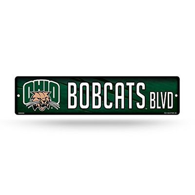 NCAA Rico Industries 40 cm plastikowy znak uliczny dekoracja, Ohio Bobcats