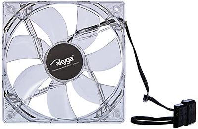 VENTILADOR AKYGA 12 CM LED BLANCO AW-12A-WH MOLEX 120X120 MM