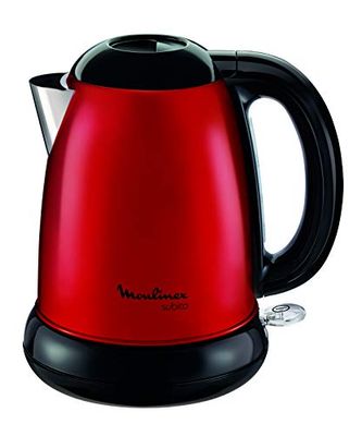 Moulinex Subito BY540510 Hervidor, 2400 W, 1.7 Litros, Acero Inoxidable, Rojo