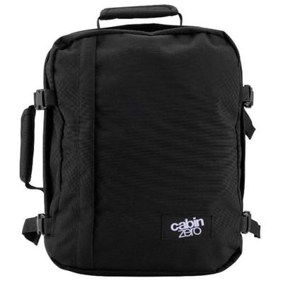 Cabinzero Classic 28L' Ultra Light Cabin Bag with Luggage TRACKERS, Sac à Dos Unisex, Absolute Black, 28
