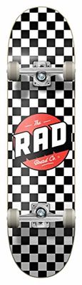 RAD Uniseks Checkers Compleet board voor volwassenen, zwart, 7.5"