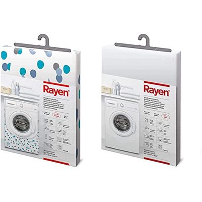 Rayen 84 x 60 x 60 cm Gama Medium Carga Frontal | Funda para Lavadora y Secadora con Cremallera + | Funda para lavadora basic | Funda lavadora de carga frontal | Cubierta impermeable