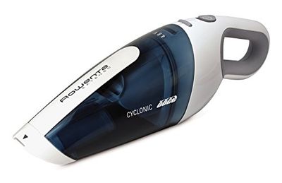 Rowenta Extenso Aspirateur à main 4,8 V Autonomie 11 minutes Capacité bac à poussière 0,375 ml Bien accessoirisé AC446101, Bleu Translucide / Blanc