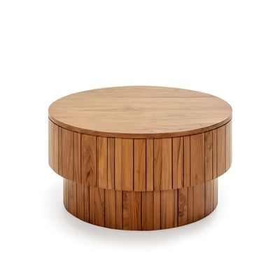 Mesa de Centro 90 X 90 X 50 Madera Teca Arena MATE