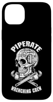 Divertente idraulico Pirata Piperate Cranio Stringere Equipaggio Idraulico Custodia per iPhone 14 Plus