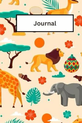Kids Daily Journal (Animals_v2): 120 pages | Medium 6 inches x 9 inches | Glossy Hardcover