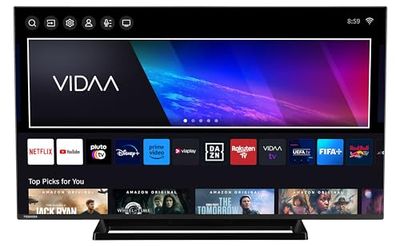 Toshiba 43LV3E63DAZ 43 Inch TV/VIDAA Smart TV (Full HD, HDR, Triple Tuner, Bluetooth, Dolby Audio) [2024]