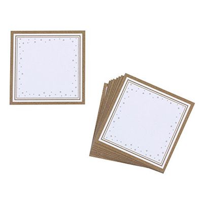 Neviti Lot de 10 cartons de Table en Bois Multicolore 3,5 x 0,1 x 3,5 cm