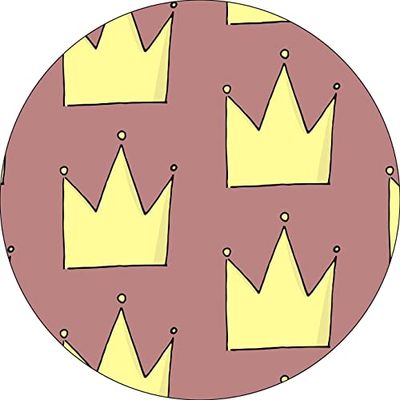 Bonateks, Runt digitalt tryckt musmatta, halkfri undersida, för kontor och hem, diameter: 22 cm