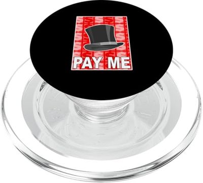 Gráfico rojo Pay Me Red PopSockets PopGrip para MagSafe