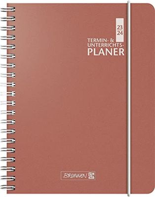 BRUNNEN Weekly calendar teacher assortment 2023/2024 coral 2 pages = 1 week