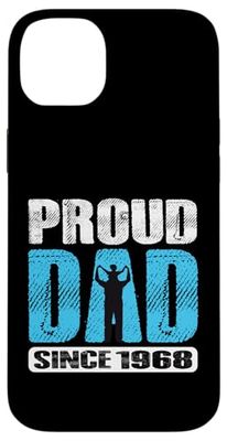 Proud Dad Since 1968 Father Dad 1968 Father 1968 Vintage Case for iPhone 14 Plus