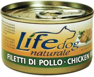 Life Dog 20012 Lattina con Filetti di Pollo, 90 Grammi (Confezione da 6)