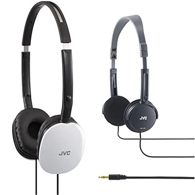 JVC HA-S160-W-EF Cuffie Supraaurali, Bianco & HA-L50B Mini/leggere