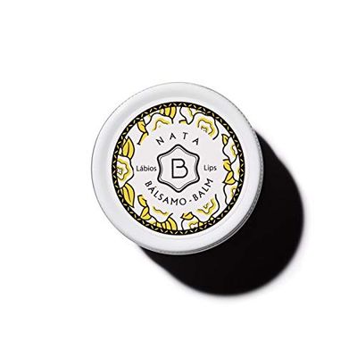 Benamôr Nata - Bálsamo labial nutritivo con manteca de karité, aceite de argán, aloe vera, cuidado de labios con aroma gourmet, 99% natural, sin parabenos, lata de 12 ml